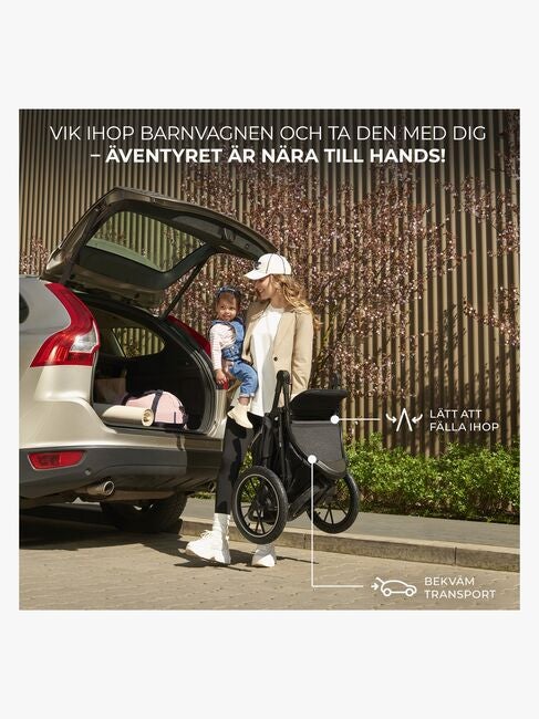 Kinderkraft HELSI 2 Terrängvagn, Black